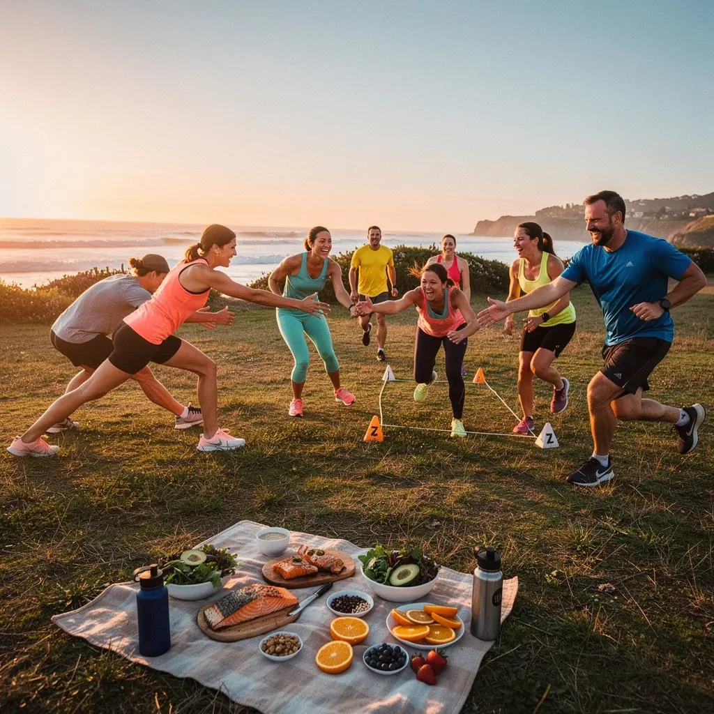 Tigela de frutas frescas, nozes e sementes, representando uma alimentação saudável