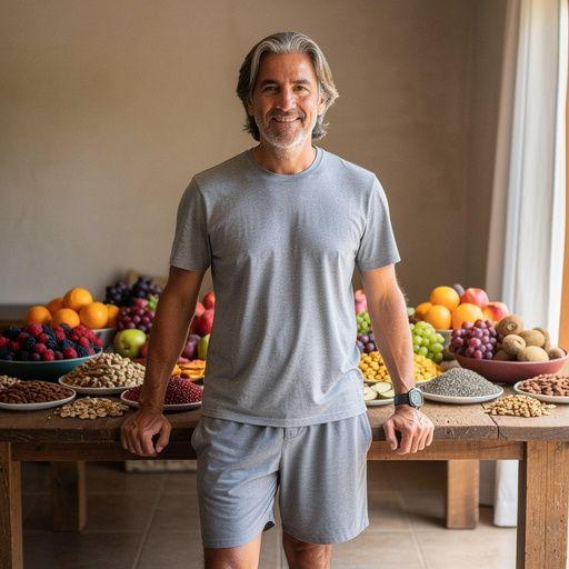 Iogurte natural com cúrcuma e frutas, representando uma opção nutritiva e saborosa.